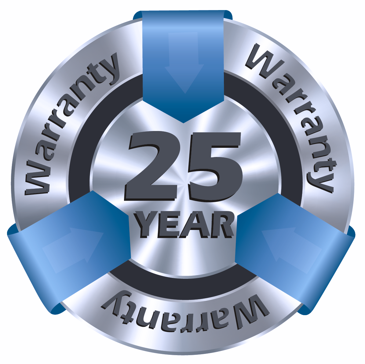 Industry Leading 25 Year No Hassle Warranty. Get the Right Gear! Get the Right Warranty!