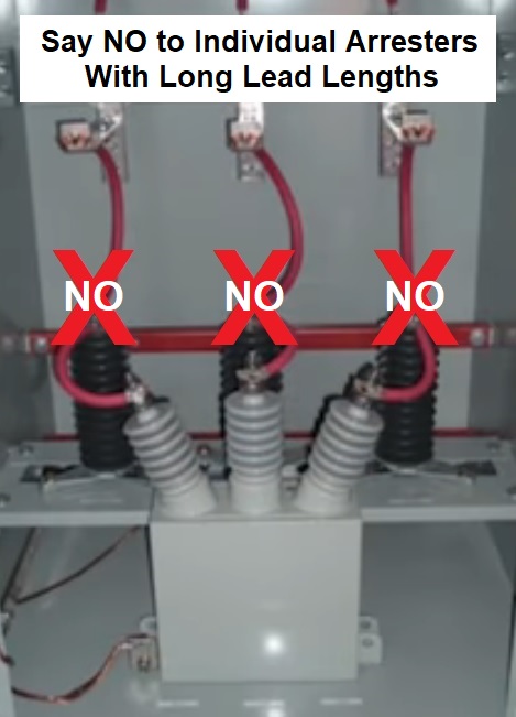 Individually Wired Surge Arresters Add Lead Lengths. Increased Lead Lengths Reduce SPD Performance and Protection. Say NO to Long Lead Length. Get the Right Gear!