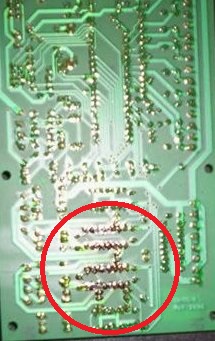 Circuit Board Lightning Damage