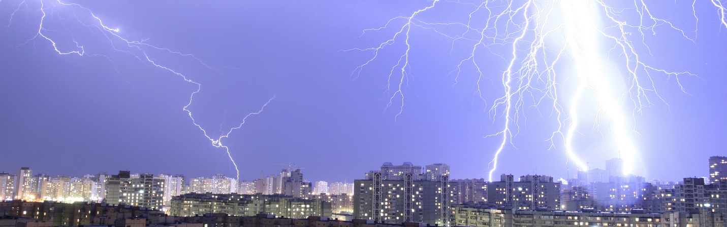 Nearby Lightning Strikes and Cloud to Cloud Lightning is Dangerous. Electronics and Electrical Systems are at Risk. High Quality, High Performance Surge Protectors Prevent Damage. Get the Right Gear!